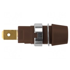 Złącze laboratoryjne: bananowe 4mm SCHÜTZINGER SAB 7560 AU / BR