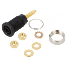 Złącze laboratoryjne: bananowe 4mm SCHÜTZINGER SEB 6446 AU / SW