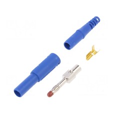 Złącze laboratoryjne: bananowe 4mm SCHÜTZINGER SFK 30 S NI / OK / BL