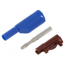 Złącze laboratoryjne: bananowe 4mm SCHÜTZINGER SFK 8500 S NI / AS / BL