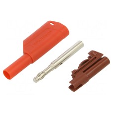 Złącze laboratoryjne: bananowe 4mm SCHÜTZINGER SFK 8500 S NI / AS / RT