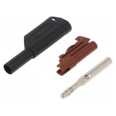 Złącze laboratoryjne: bananowe 4mm SCHÜTZINGER SFK 8500 S NI / AS / SW