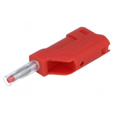 Złącze laboratoryjne: bananowe 4mm SCI R8-104-RED