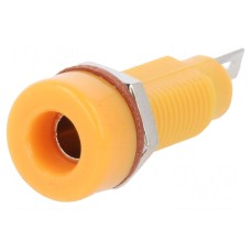 Złącze laboratoryjne: bananowe 4mm SCI R1-22 ORANGE