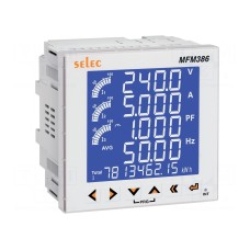 Miernik: parametrów sieci SELEC MFM386-E-CE-CL02