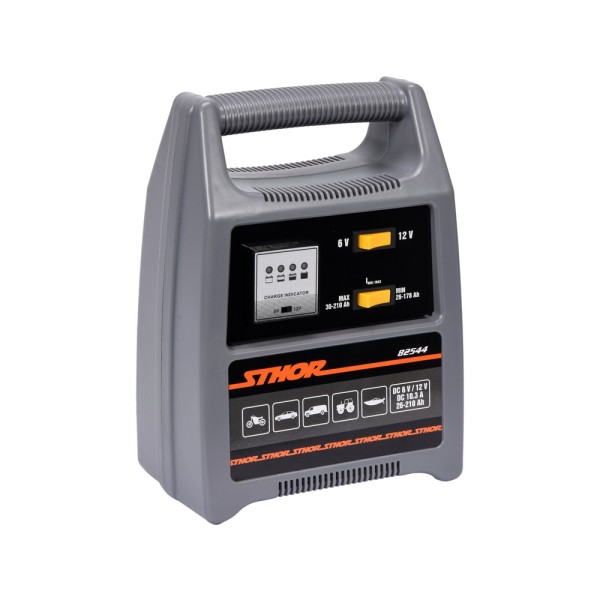 PROSTOWNIK 6/12V 12A 210AH LEDOWY WSKAŹNIK NAŁADOWANIA 82544