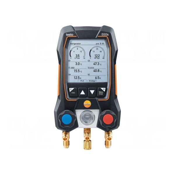 Miernik: elektroniczna oprawa zaworowa TESTO 550S ZESTAW SMART