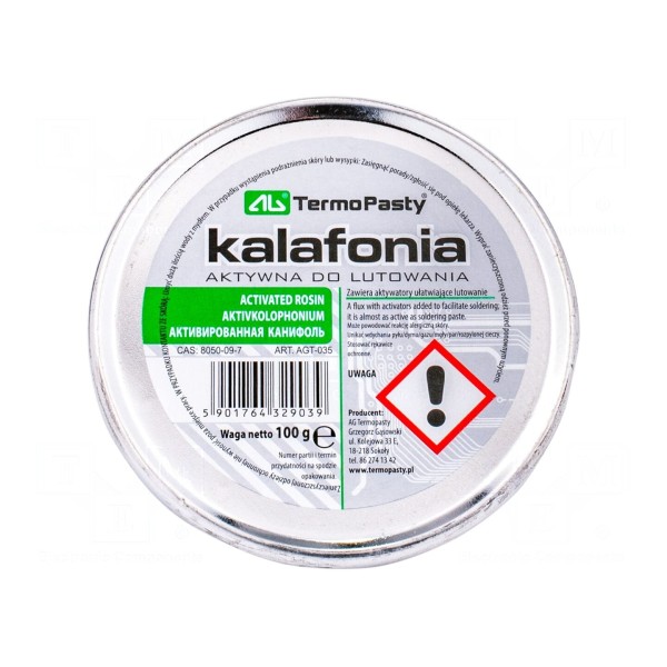 Topnik: kalafoniowy AG TERMOPASTY ART.AGT-035