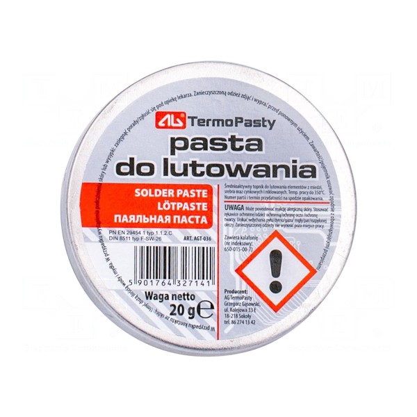 Topnik: kalafoniowy AG TERMOPASTY ART.AGT-036