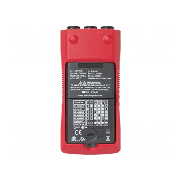 Tester: kolejności faz BEHA-AMPROBE PRM-6-EUR