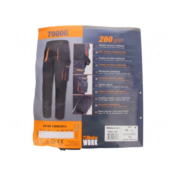 Spodnie robocze BETA 079000803