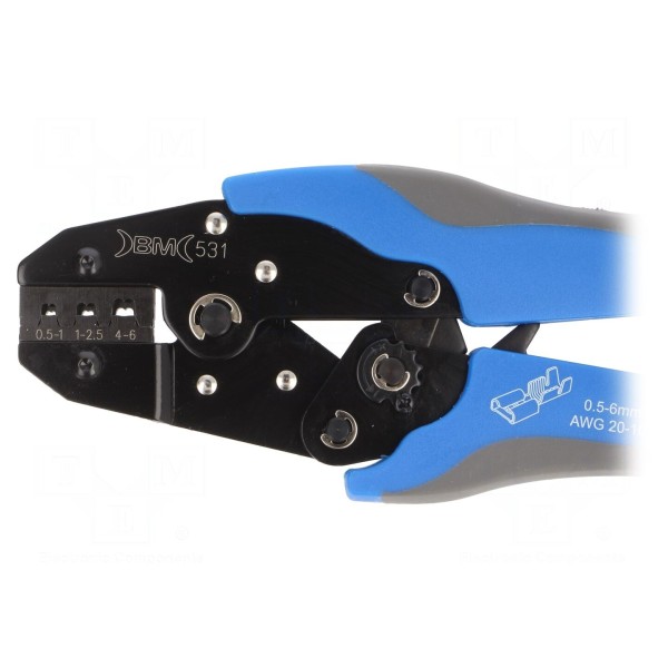 Zestaw narzędzi: do zaciskania konektorów, końcówek BM GROUP BM80404