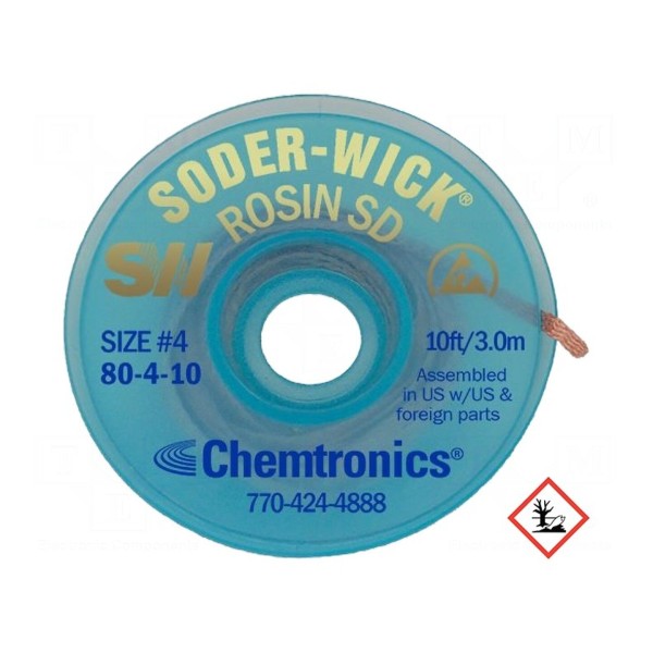 Taśma: rozlutowująca CHEMTRONICS SW80-4-10