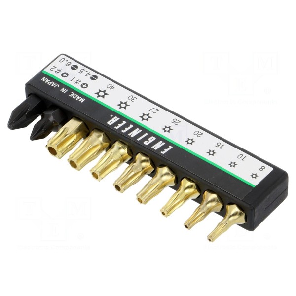 Zestaw narzędzi: końcówki wkrętakowe ENGINEER DR-17