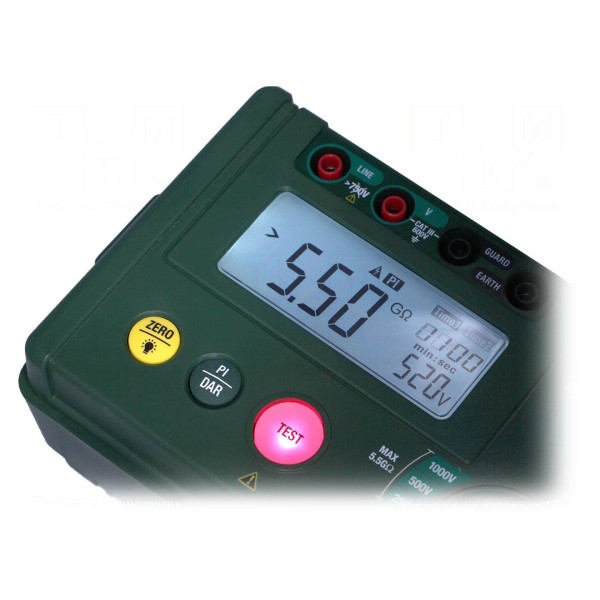 Miernik: rezystancji izolacji EXTECH MG310