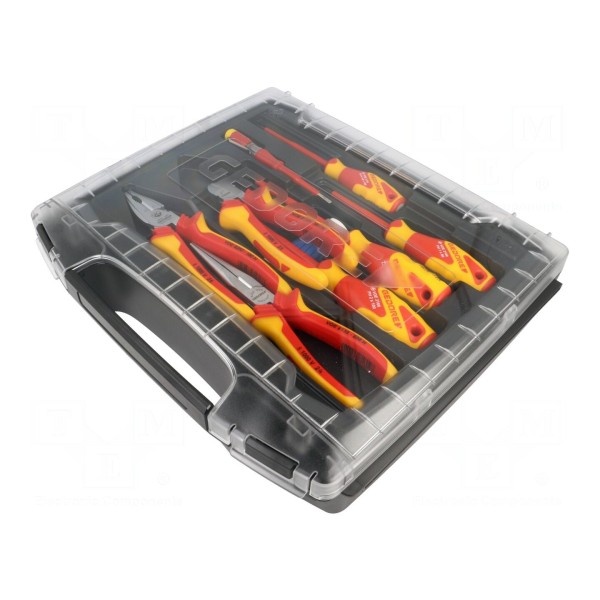 Zestaw narzędzi: szczypce, wkrętaki izolowane GEDORE 1828045