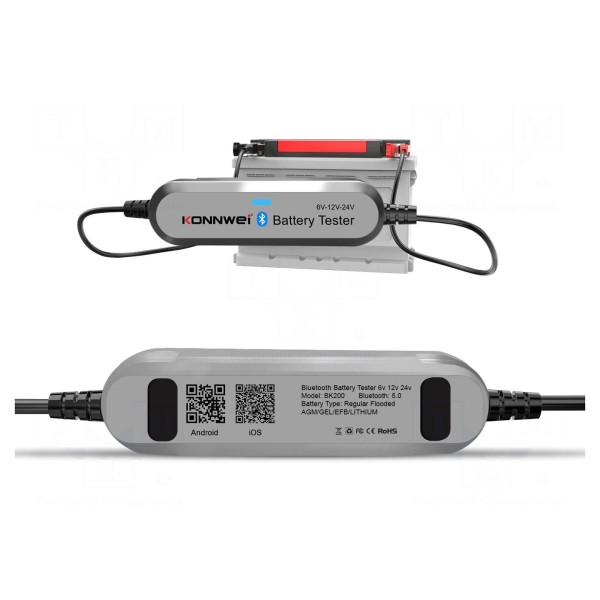 Tester: akumulatorów KONNWEI BK200