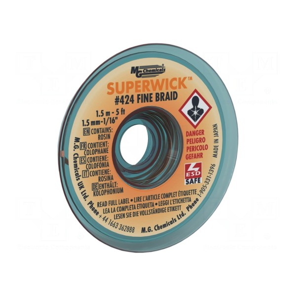 Taśma: rozlutowująca MG CHEMICALS 424