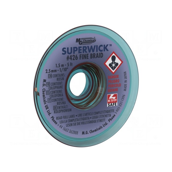 Taśma: rozlutowująca MG CHEMICALS 426