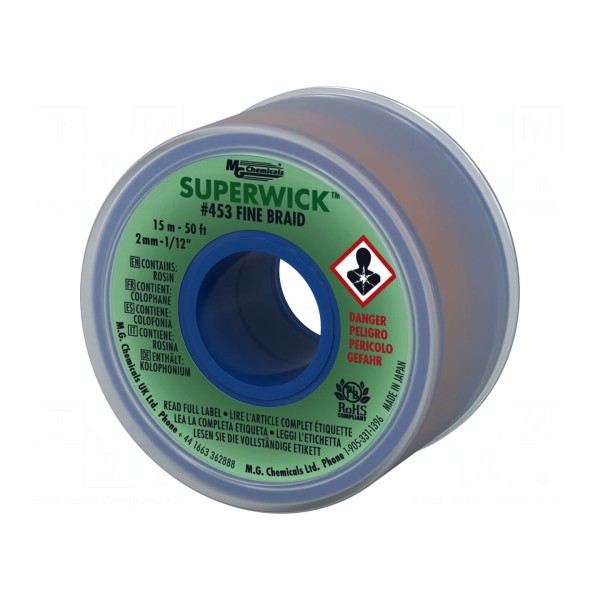 Taśma: rozlutowująca MG CHEMICALS 453