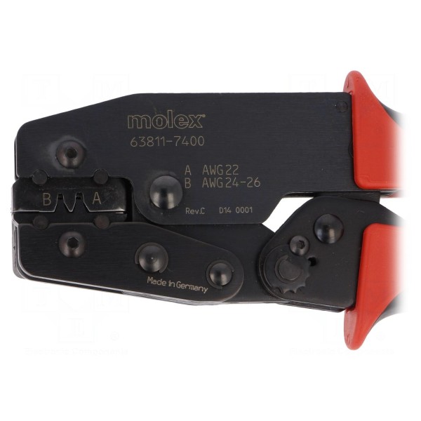 Narzędzie: do zaciskania MOLEX 0638117400