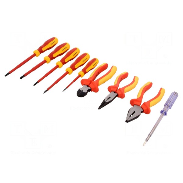 Zestaw narzędzi: szczypce, wkrętaki izolowane NEWBRAND NB-05SET