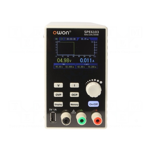 Zasilacz laboratoryjny: programowalny OWON SPE6103