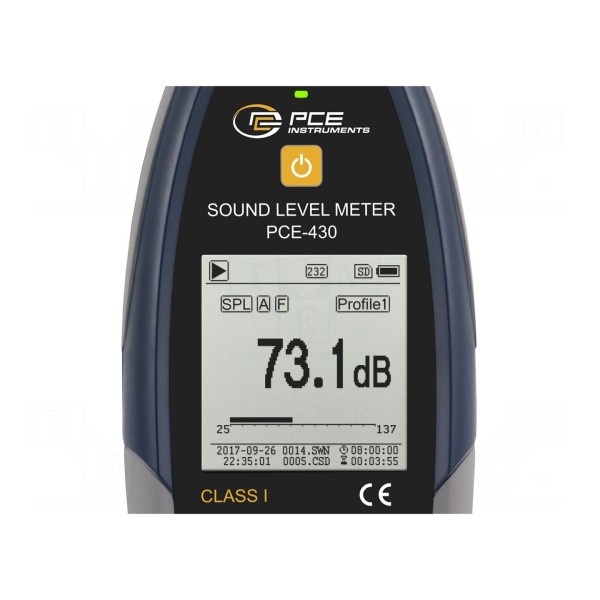 Miernik: natężenia dźwięku PCE INSTRUMENTS PCE-430-ICA
