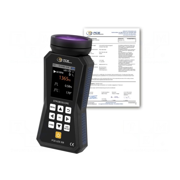 Miernik: tachometr, stroboskop LED PCE INSTRUMENTS PCE-LES 308UV-365-ICA