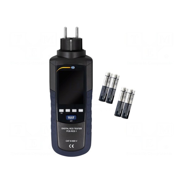 Tester: gniazd sieciowych PCE INSTRUMENTS PCE-RCD 1