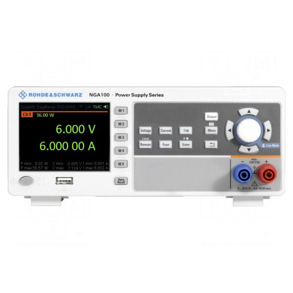 Zasilacz laboratoryjny: programowalny ROHDE & SCHWARZ NGA101