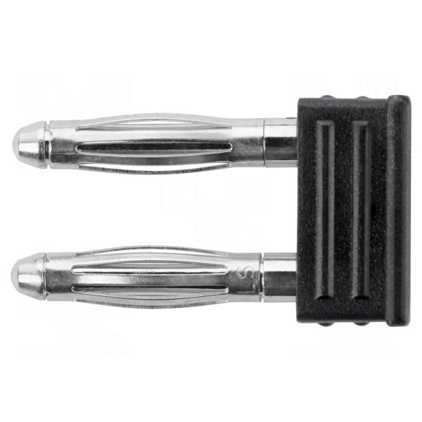 Złącze laboratoryjne: bananowe 2mm SCHÜTZINGER KURZ 6730 / 5.08-2 IG NI / SW