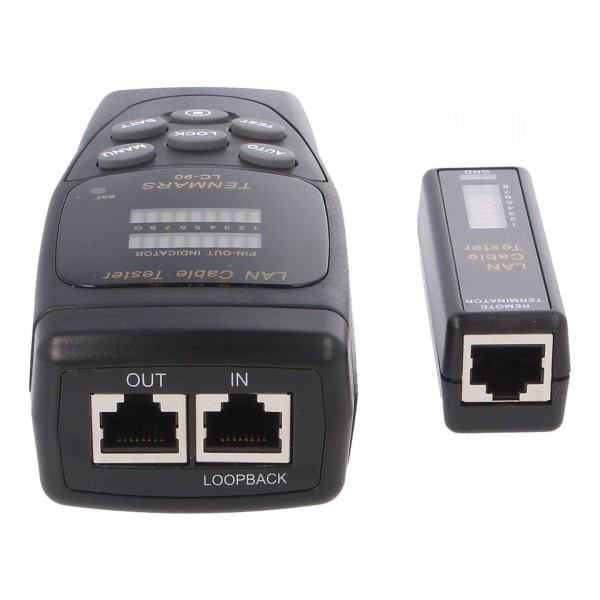 Tester: okablowania LAN TENMARS LC-90