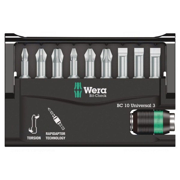 Zestaw narzędzi: końcówki wkrętakowe WERA 05056375001