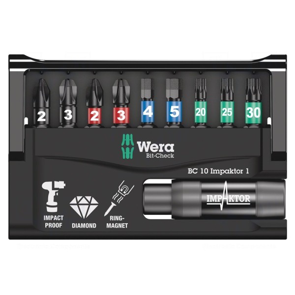 Zestaw narzędzi: końcówki wkrętakowe WERA 05057680001