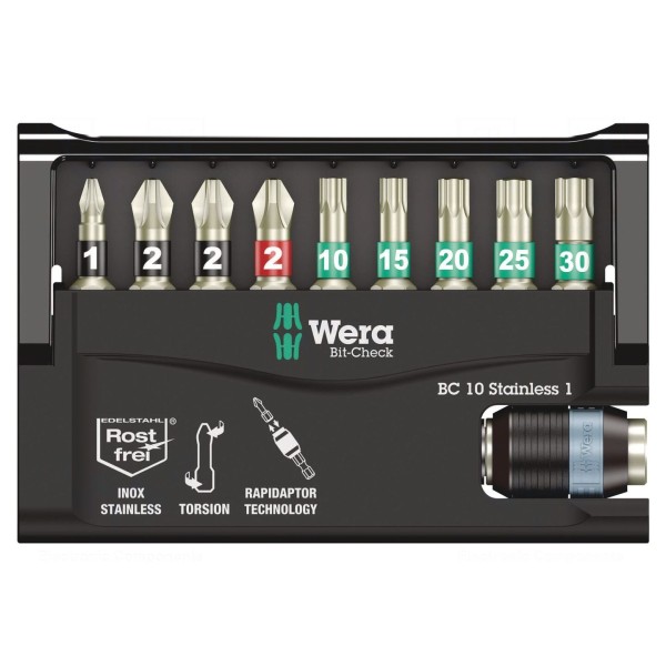 Zestaw narzędzi: końcówki wkrętakowe WERA 05071110001