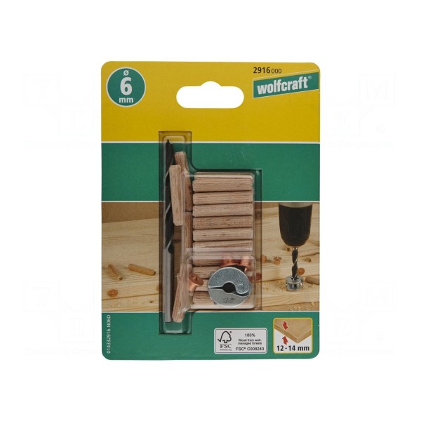 Zestaw do połączeń kołkowych WOLFCRAFT 2916000