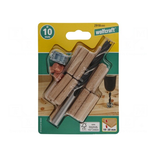 Zestaw do połączeń kołkowych WOLFCRAFT 2918000