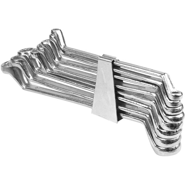 KLUCZE OCZKOWE-ODGIĘTE 6-22MM. KPL.8SZT. CLIP 52570