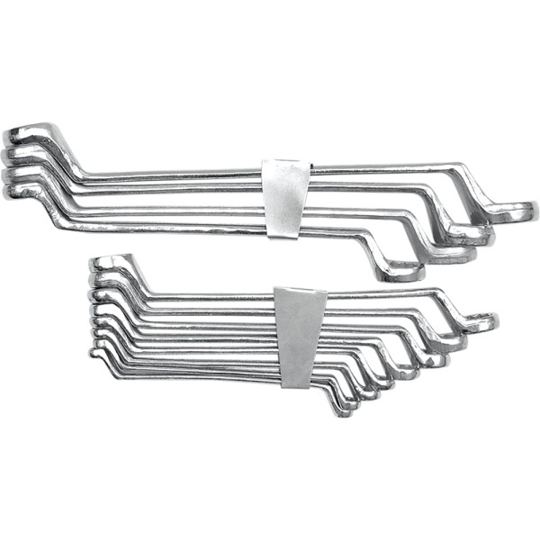 KLUCZE OCZKOWE ODGIĘTE 6-32 MM, ZESTAW 12 SZT. CLIP 52630