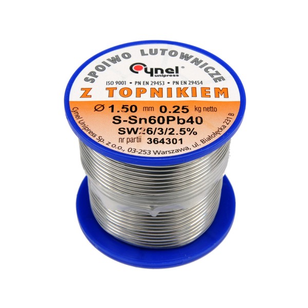 SPOIWO LUTOWNICZE SN60PB40  1,5/250 76815
