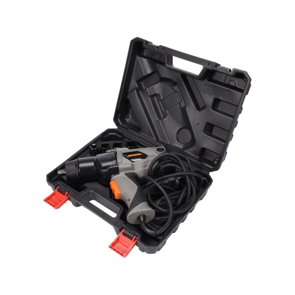 ELEKTRYCZNY KLUCZ UDAROWY 1/2'', 450 NM, 1100 W, Z ZESTAWEM NASADEK 57092