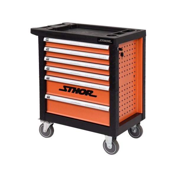 SZAFKA SERWISOWA Z NARZĘDZIAMI 6 SZUFLAD 302 ELEMENTY 58550