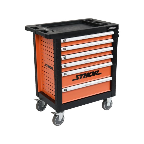 SZAFKA SERWISOWA Z NARZĘDZIAMI 6 SZUFLAD 302 ELEMENTY 58550