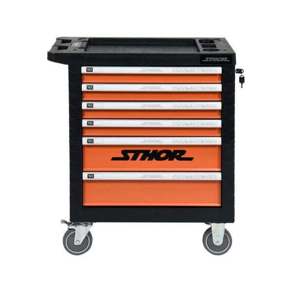 SZAFKA SERWISOWA Z NARZĘDZIAMI 6 SZUFLAD 302 ELEMENTY 58550