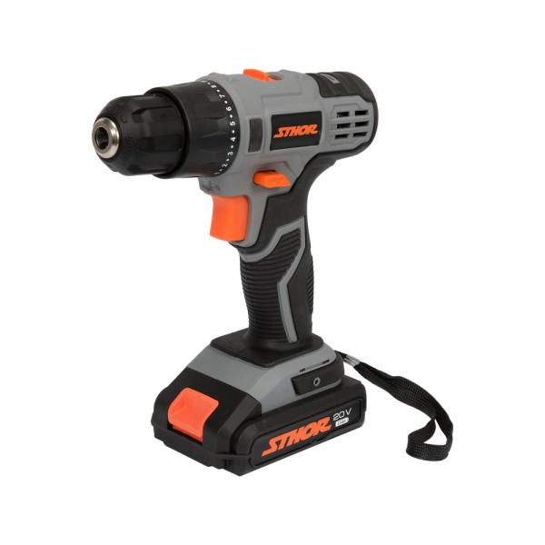 WIERTARKO-WKRĘTARKA 20V, 26 NM - DWA AKUMULATORY 2 AH 78082