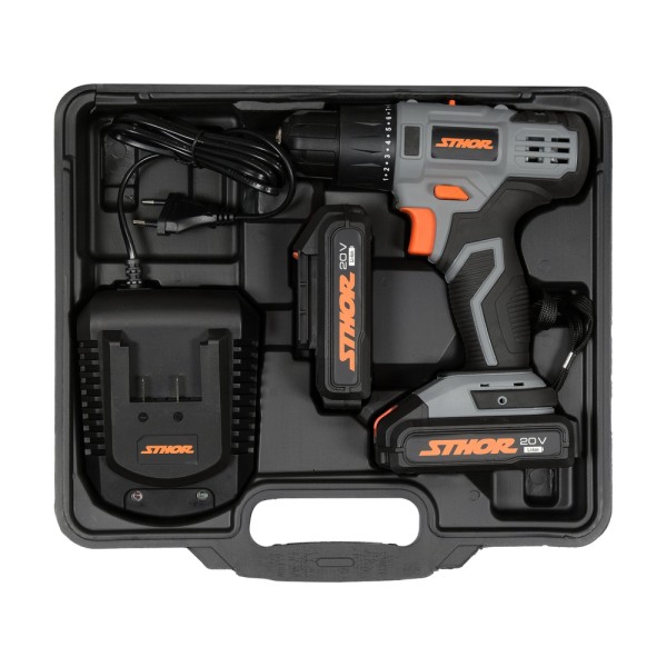 WIERTARKO-WKRĘTARKA 20V, 26 NM - DWA AKUMULATORY 2 AH 78082