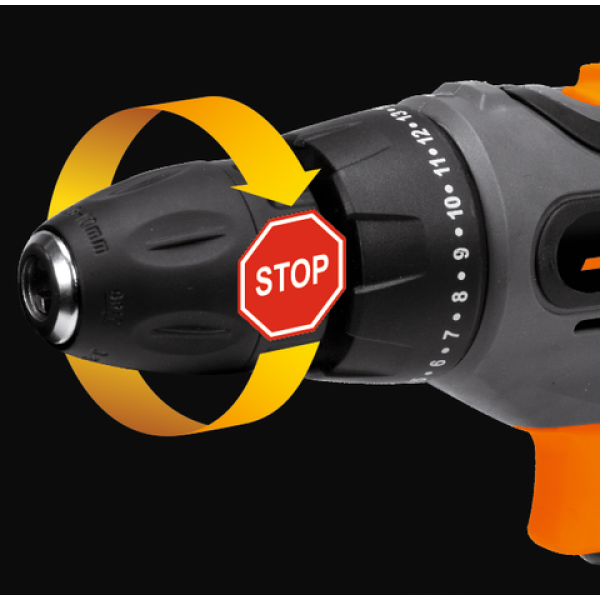 WIERTARKO-WKRĘTARKA 20V, 26 NM - DWA AKUMULATORY 2 AH 78082