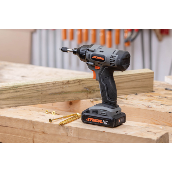 ZAKRĘTARKA UDAROWA 20V, 1/4'', 150 NM - BEZ AKUMULATORA 78113