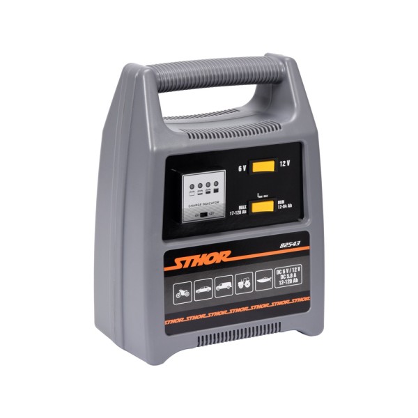 PROSTOWNIK 6/12V 8A 120AH LEDOWY WSKAŹNIK NAŁADOWANIA 82543